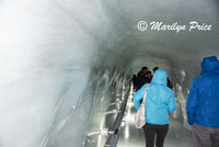 Tunnel through the glacier ice, Ice Castle, Jungfraujoch, Switzerland