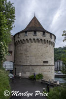 Final tower of Musegg Wall, town wall of the city, Lucerne, Switzerland