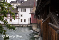 Chaff Bridge, oldest bridge in the city, Lucerne, Switzerland