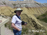 Marilyn at Yellow Mounds Overlook, Badlands National Park, SD