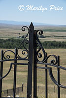 Gate to memorial field, Last Stand Hill, Little Bighorn Battlefield National Monument, MT