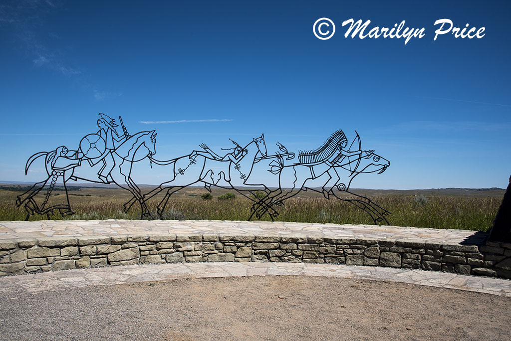 Indian sculpture near Last Stand Hill, Little Bighorn Battlefield National Monument, MT