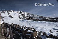 Ski area from our balcony, Steamboat Springs, CO