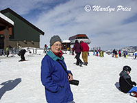 Marilyn at the top of the gondola, Steamboat Springs, CO