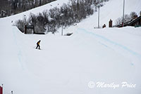 Carl on the quarterpipe, Steamboat Springs, CO