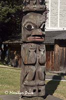 Totem pole detail, Victoria, BC