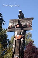 Totem pole detail, Victoria, BC