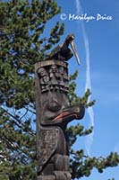 Totem pole detail, Victoria, BC