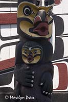 Totem pole detail, Victoria, BC