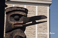 Totem pole detail, Victoria, BC