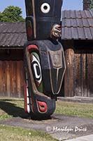 Totem pole detail, Victoria, BC