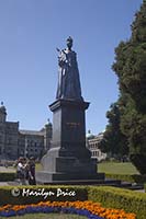 Statue of Queen Victoria on the grounds of the British Columbia Parliament Building, Victoria, BC