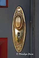 Front doorknob of the Warden's House, Wyoming Territorial Prison and Old West Park, Laramie, WY