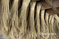 Bundles of broom straw, inside the broom factory, Wyoming Territorial Prison and Old West Park, Laramie, WY