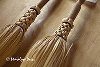 Details of braided brooms, Inside the broom factory, Wyoming Territorial Prison and Old West Park, Laramie, WY