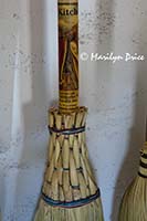 Details of braided brooms, Inside the broom factory, Wyoming Territorial Prison and Old West Park, Laramie, WY