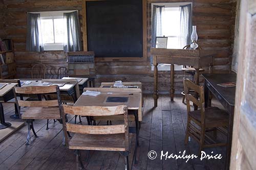 Inside the old schoolhouse, Wyoming Territorial Prison and Old West Park, Laramie, WY