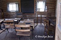 Inside the old schoolhouse, Wyoming Territorial Prison and Old West Park, Laramie, WY