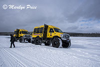 Our snow coaches, Gibbon Meadows, Yellowstone National Park, WY