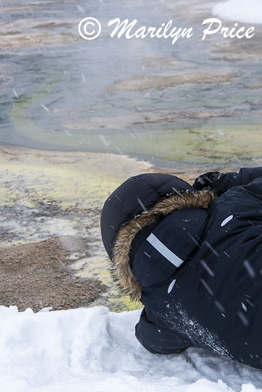 Tom getting a different angle, Black Sand Basin, Yellowstone National Park, WY