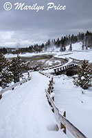 Bridge over the Firehole River, Upper Geyser Basin, Yellowstone National Park, WY