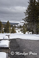 Old Faithful Inn from the trail, Upper Geyser Basin, Yellowstone National Park, WY