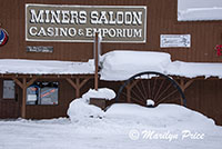 In front of the Miners Saloon, Cooke City, MT