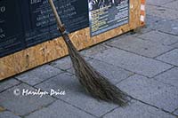 Streetsweeper's broom, Venice, Italy