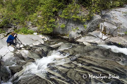 Julie and small cascade