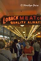 Loback Meat sign, Pike Place Market