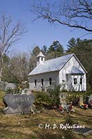 Missionary Baptist Church and cemetery, Cades Cove, Great Smoky Mountains National Park, TN